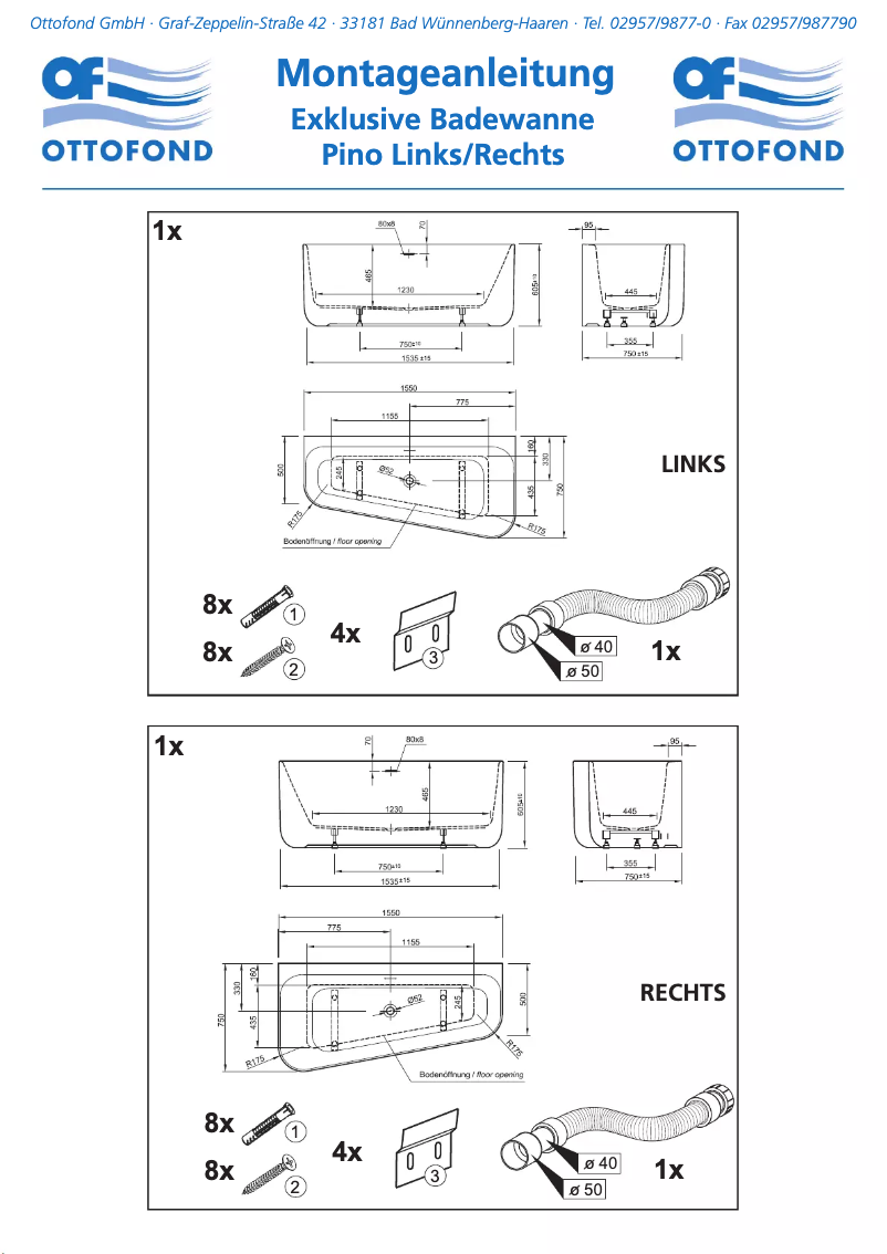 Imagen de la primera página del manual del dispositivo Pino