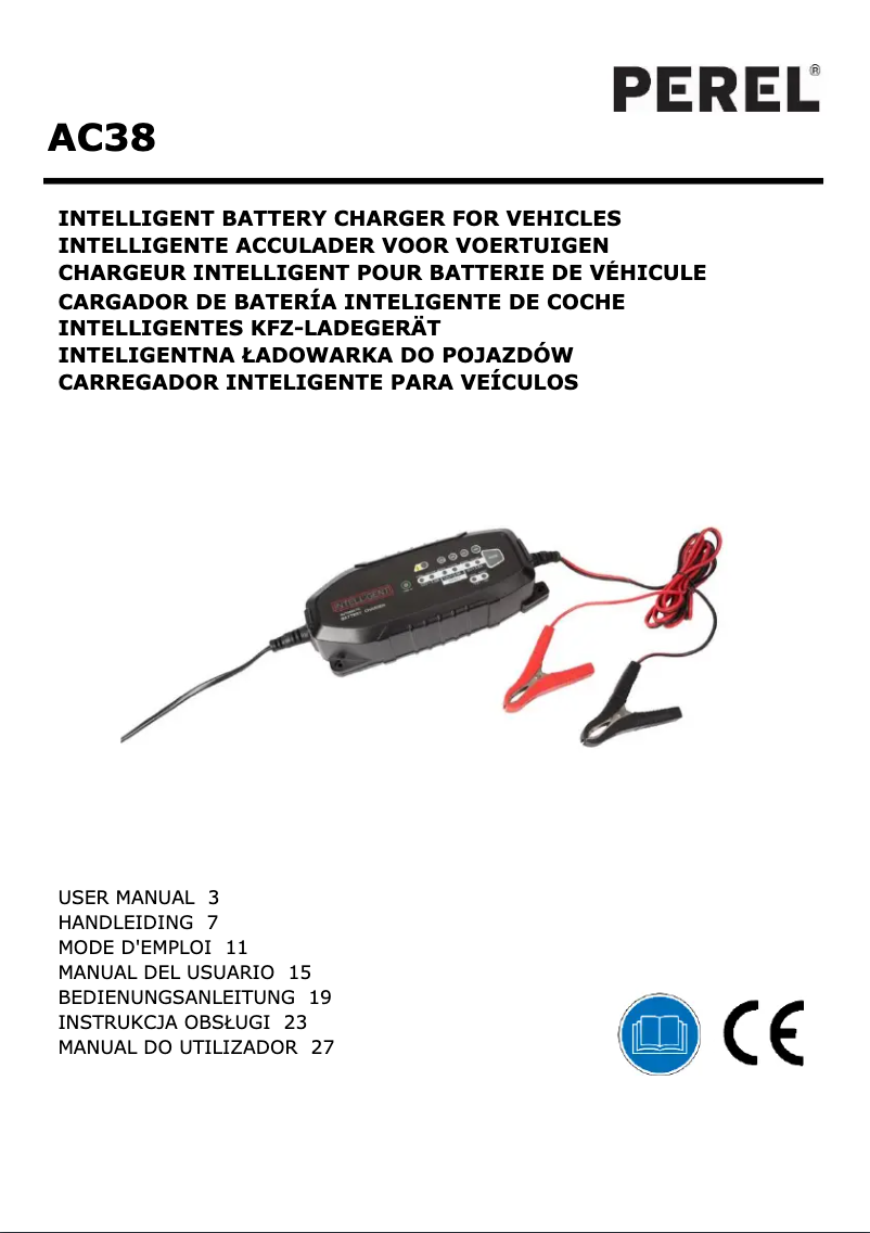 Imagen de la primera página del manual del dispositivo AC38