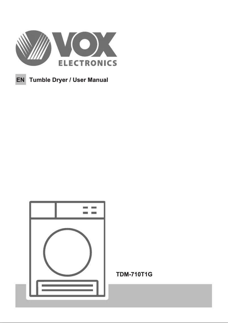 Página 1 del manual Manual de usuario VOX TDM-710T1G