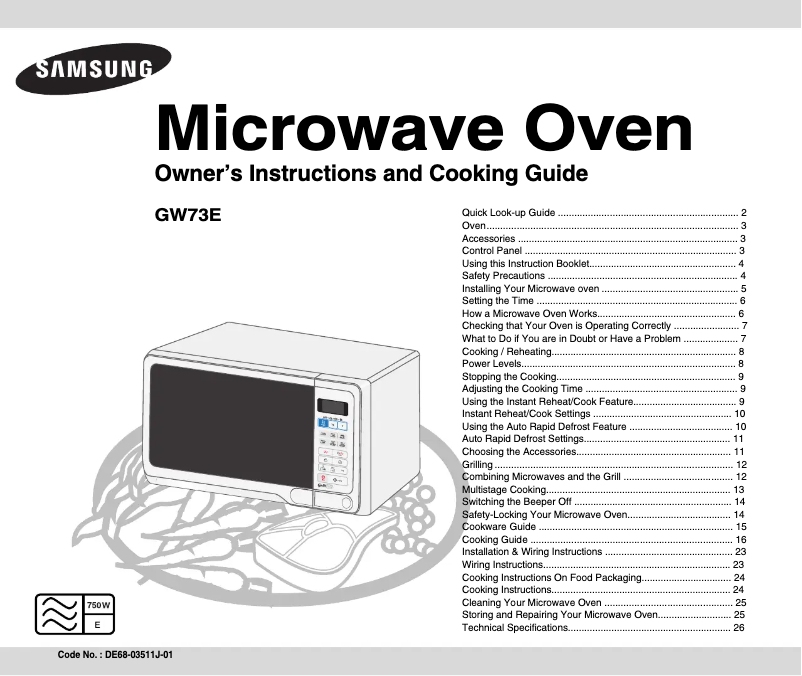 Imagen de la primera página del manual del dispositivo GW73E-SB