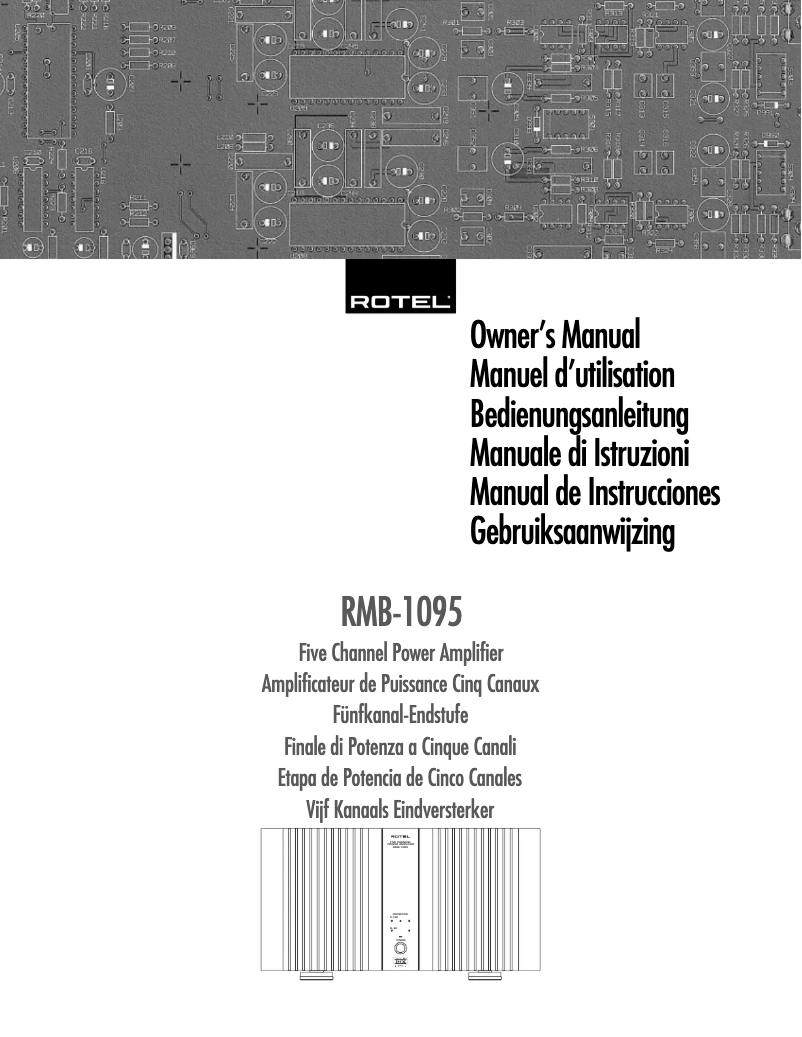Imagen de la primera página del manual del dispositivo RMB-1095