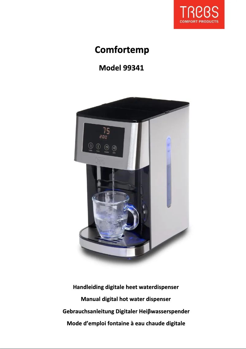 Imagen de la primera página del manual del dispositivo Comforttemp 99341