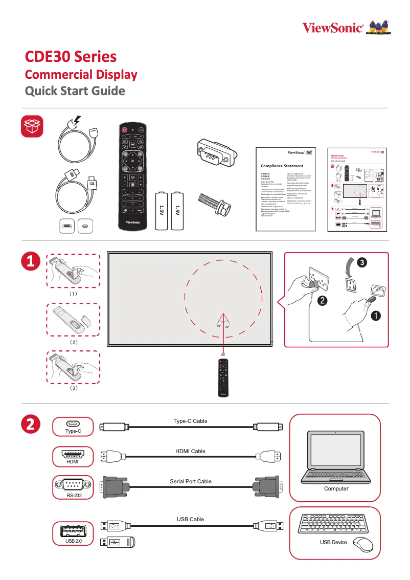 Imagen de la primera página del manual del dispositivo CDE9830