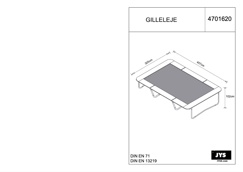 Imagen de la primera página del manual del dispositivo Gilleleje