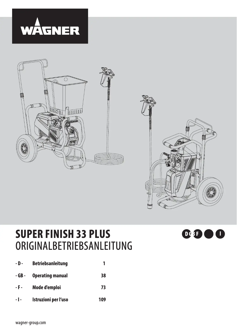 Imagen de la primera página del manual del dispositivo SuperFinish 33 Plus