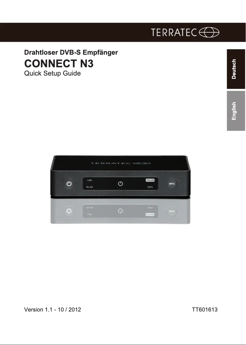 Imagen de la primera página del manual del dispositivo Connect N3