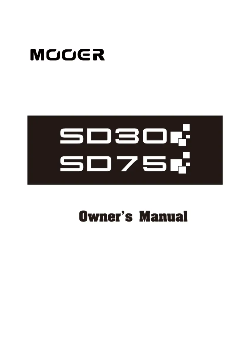 Página nº 1 - Manual de usuario Mooer SD30