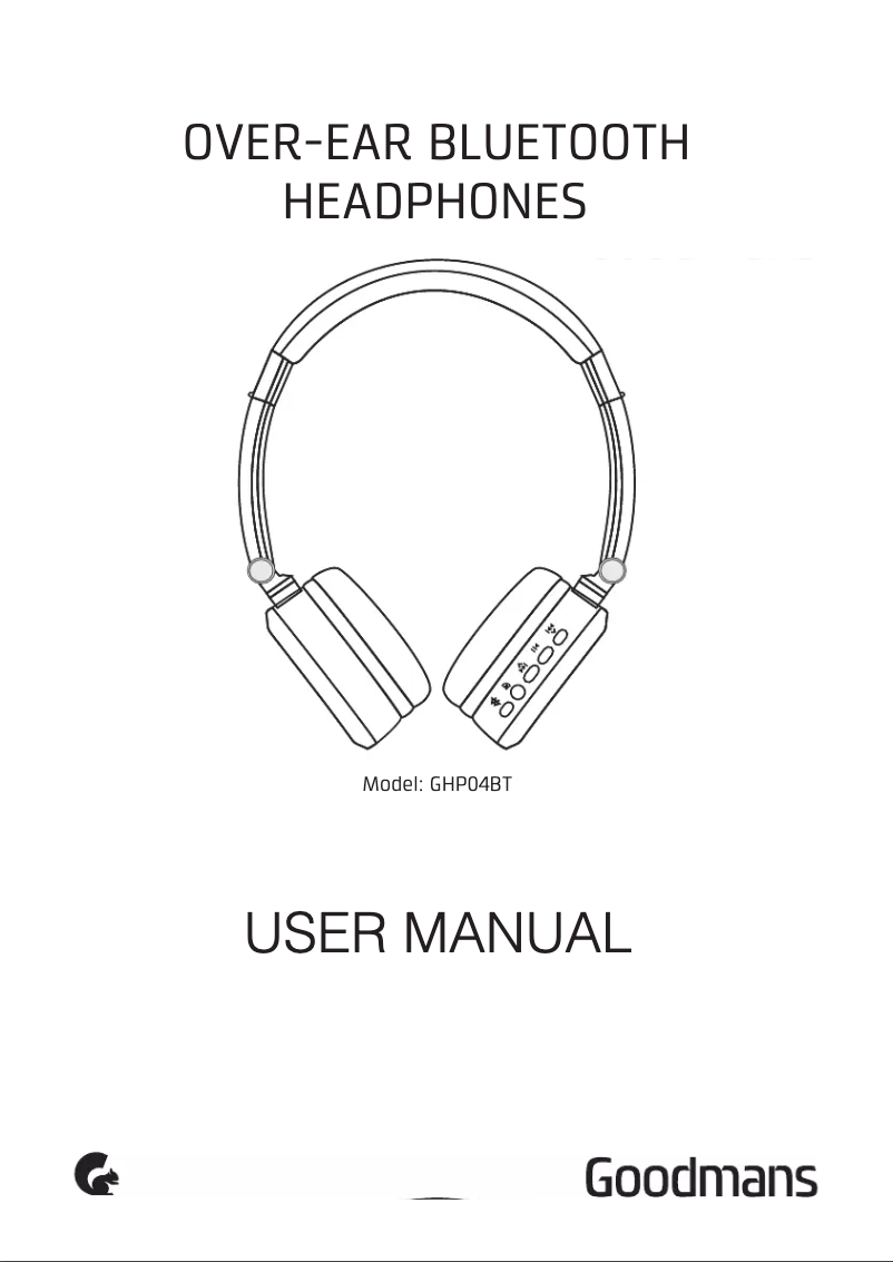 Página nº 1 - Manual de usuario Goodmans GHP04BT