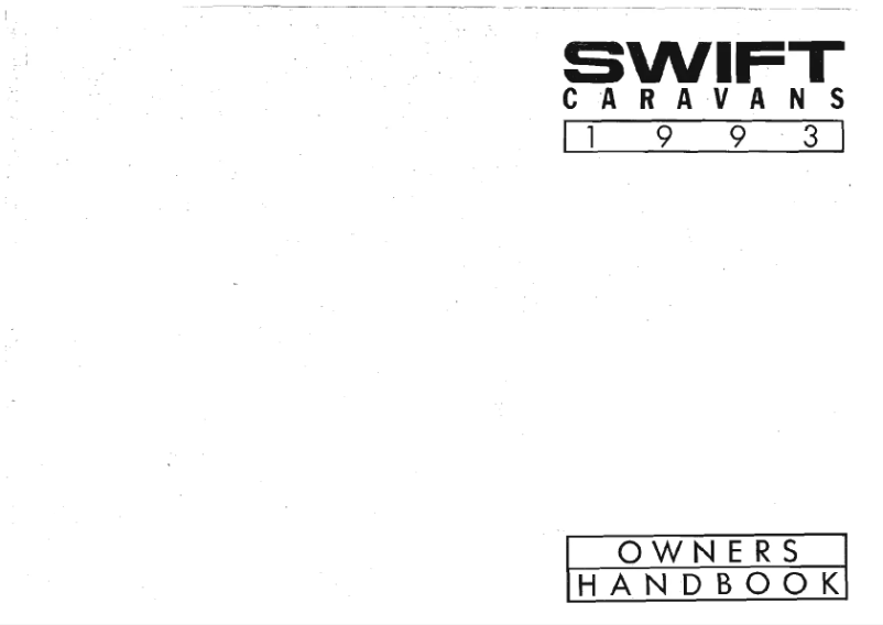 Página nº 1 - Manual de usuario Swift Challenger SE 490 (1993)