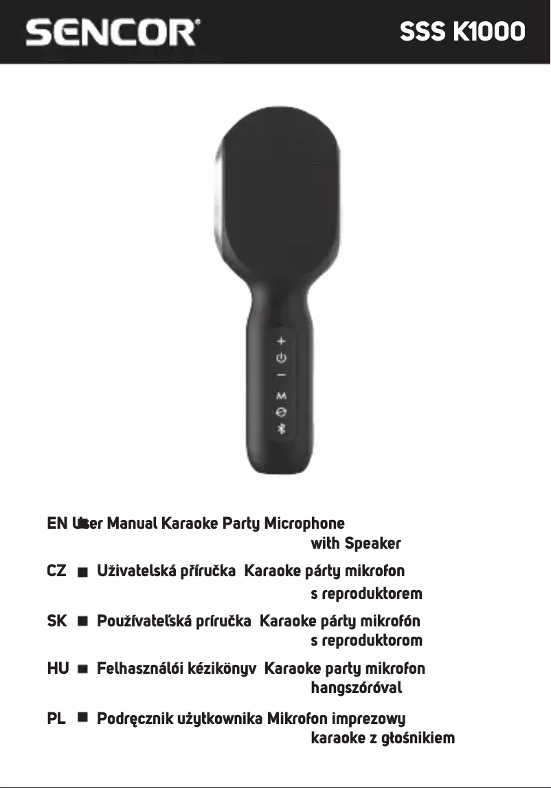 Página 1 del manual Manual de usuario Sencor SSS K1000