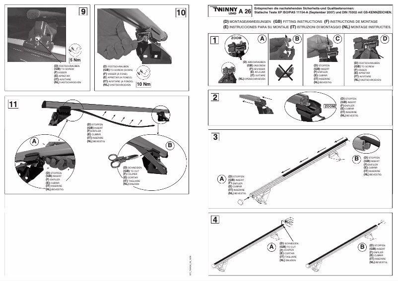 Página 1 del manual Manual de usuario Twinny Load A 26