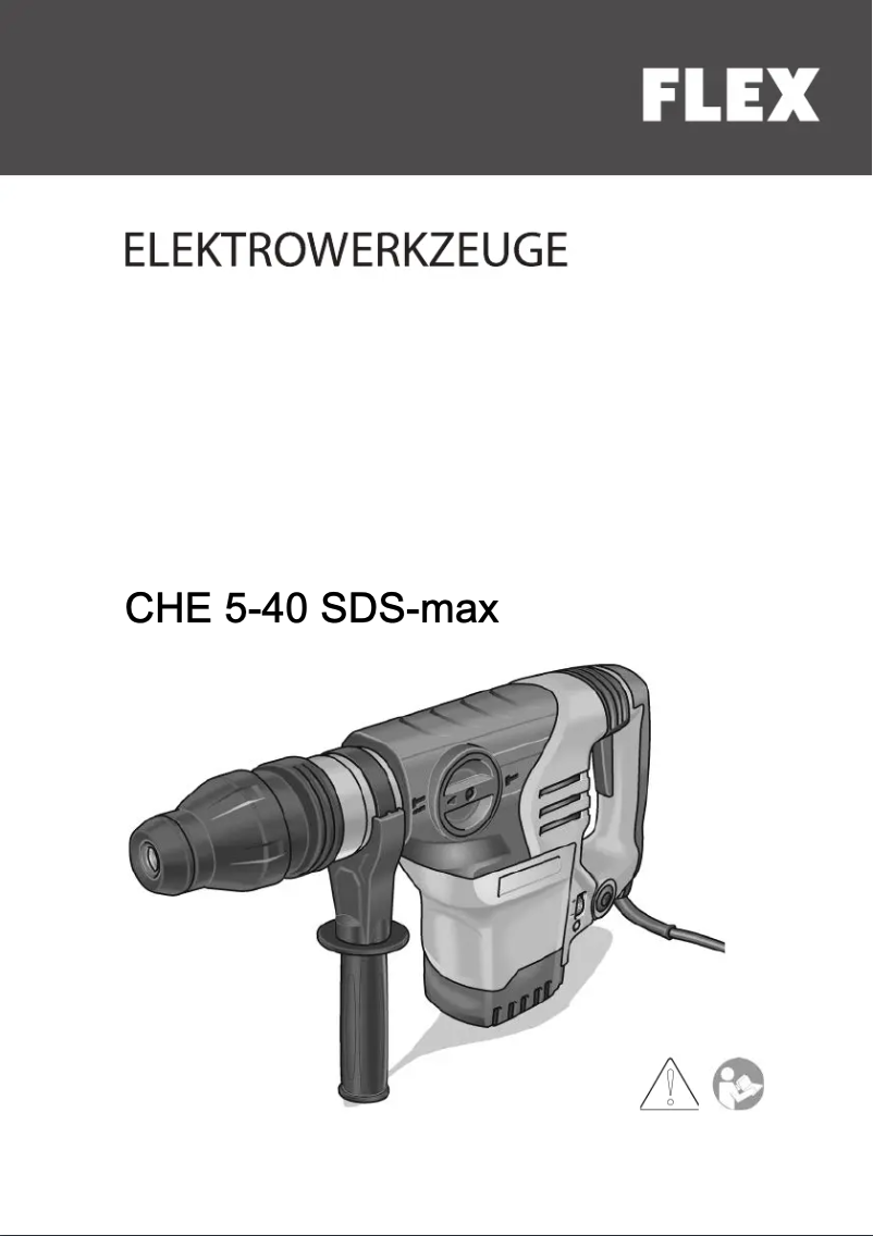 Imagen de la primera página del manual del dispositivo CHE 5-40 SDS-max