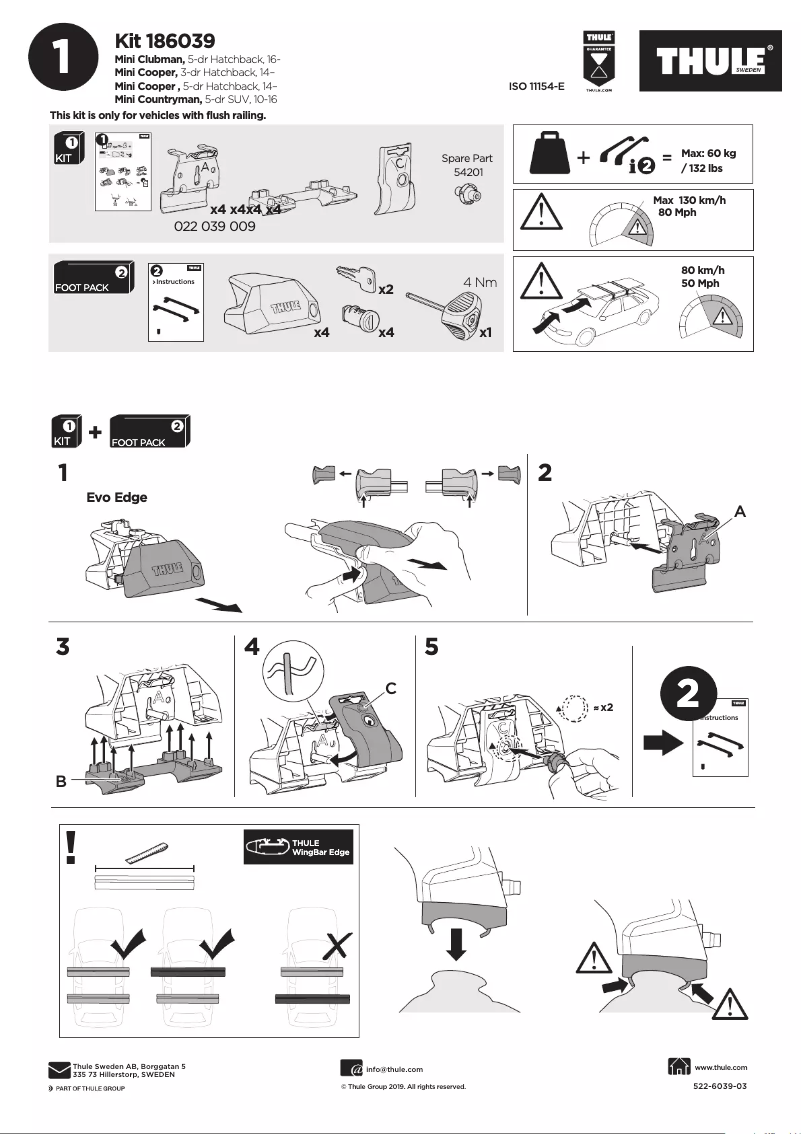 Imagen de la primera página del manual del dispositivo Kit 186039