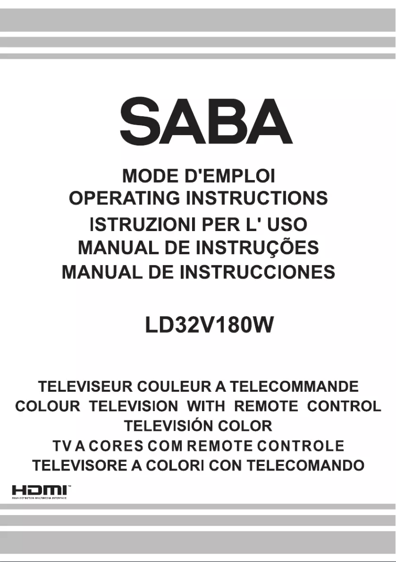 Página nº 1 - Manual de usuario Saba LD32V180W
