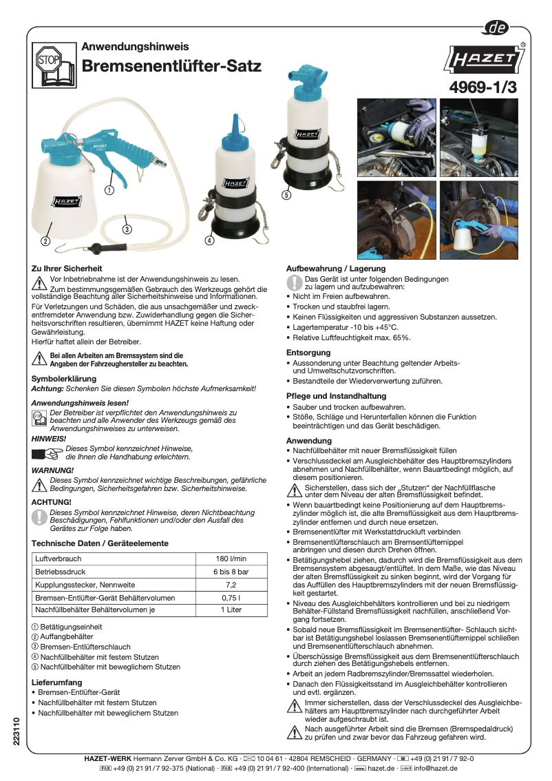 Imagen de la primera página del manual del dispositivo 4969-1/3