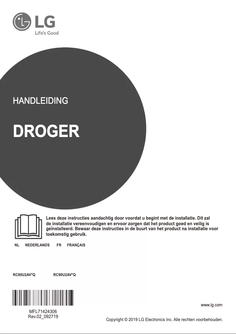 Página 1 del manual Manual de usuario LG RC80U2AV0Q