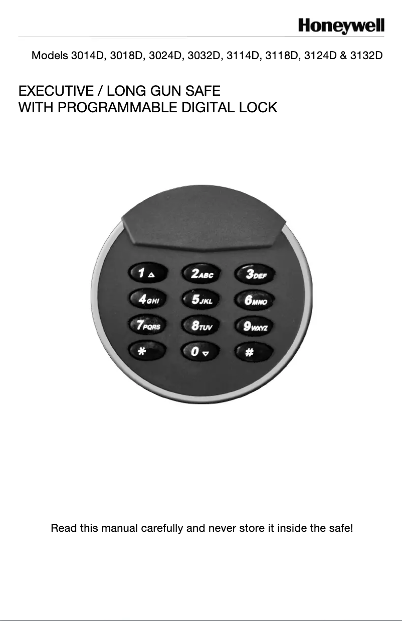 Página 1 del manual Manual de usuario Honeywell 3018D