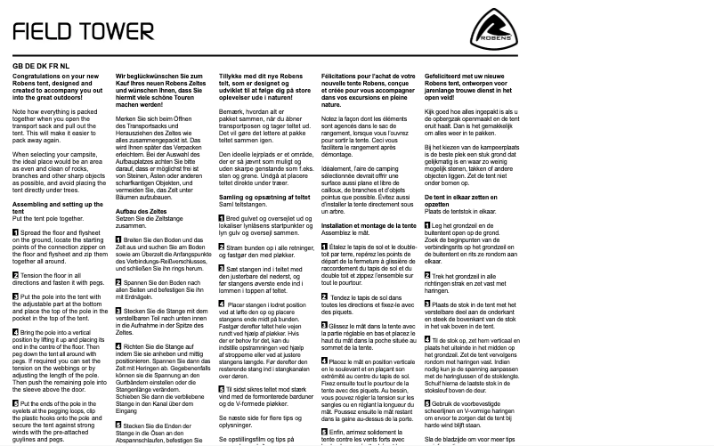 Página nº 1 - Manual de usuario Robens Field Tower