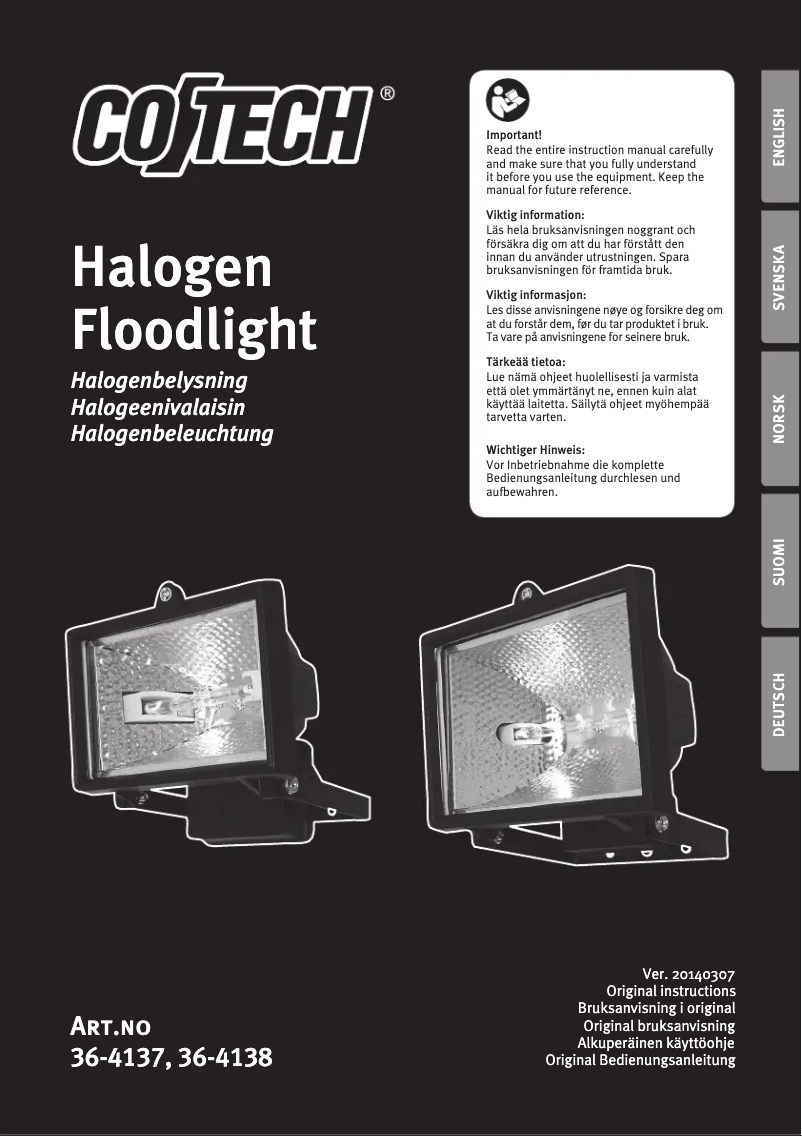 Página 1 del manual Manual de usuario Cotech 36-4137