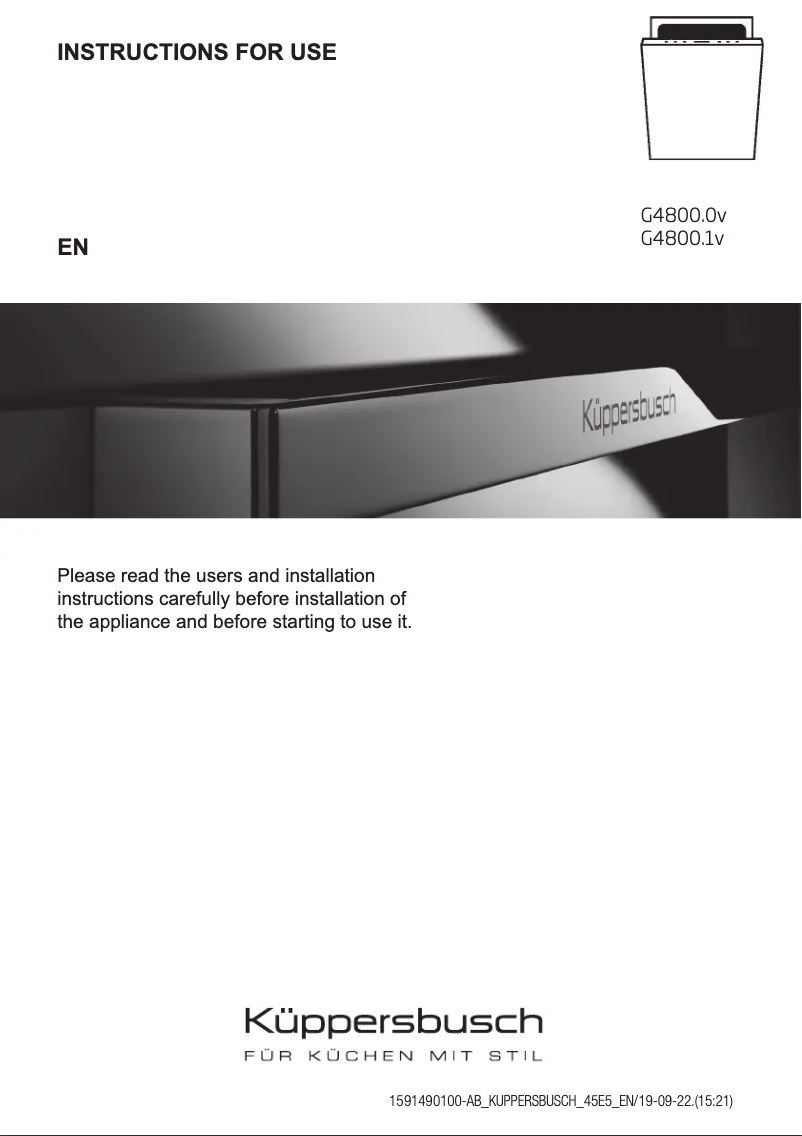 Imagen de la primera página del manual del dispositivo G4800.1v