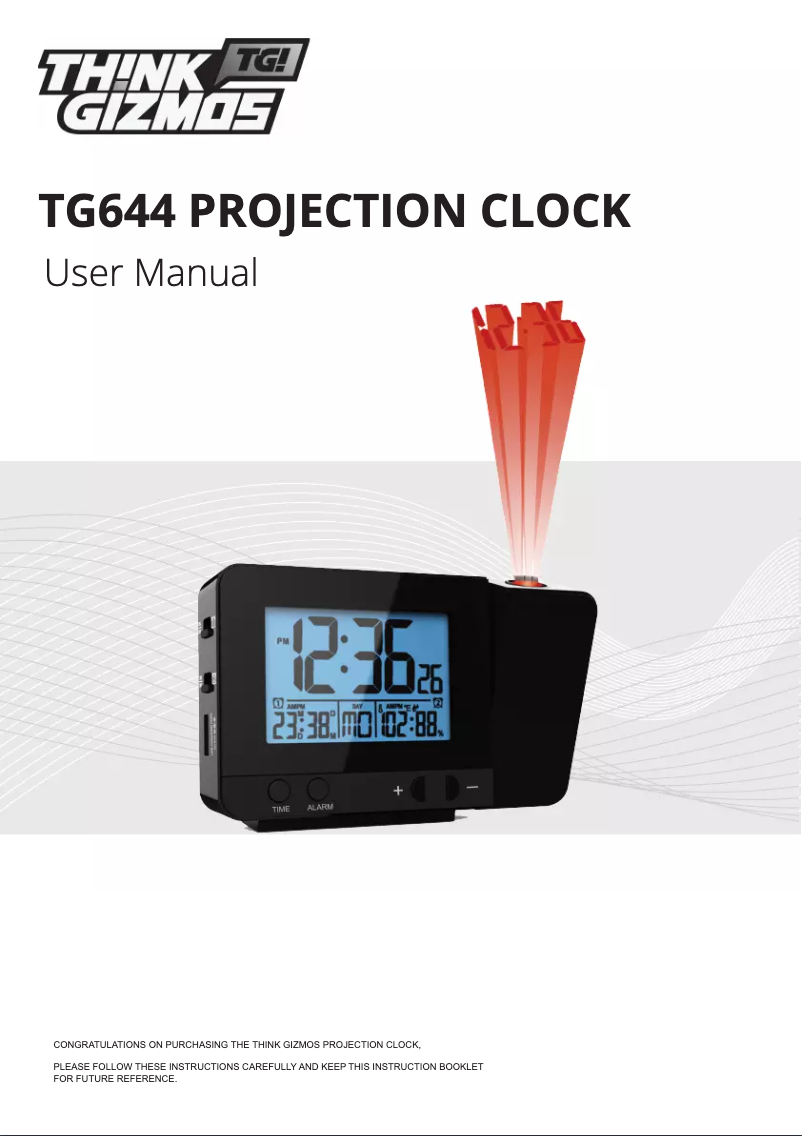 Imagen de la primera página del manual del dispositivo TG644