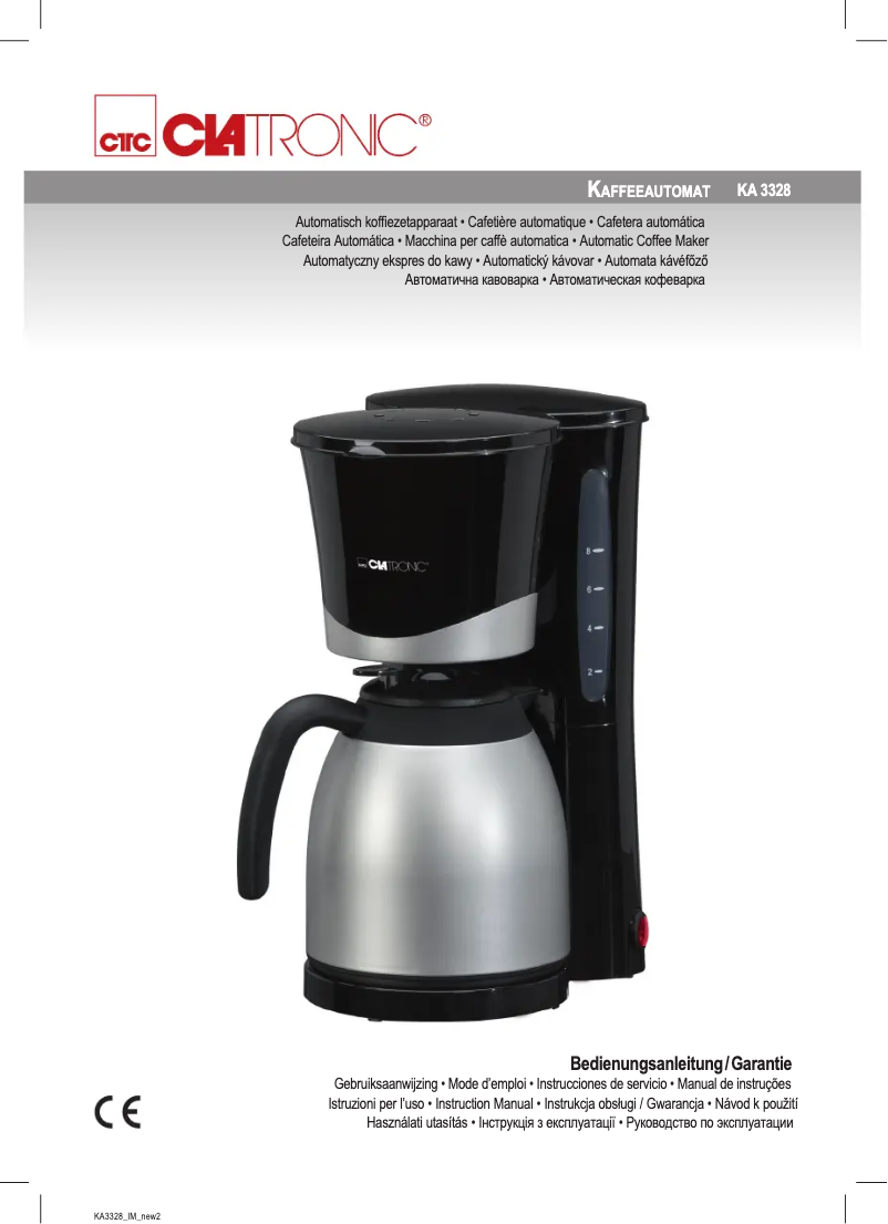 Página 1 del manual Manual de usuario Clatronic KA 3328