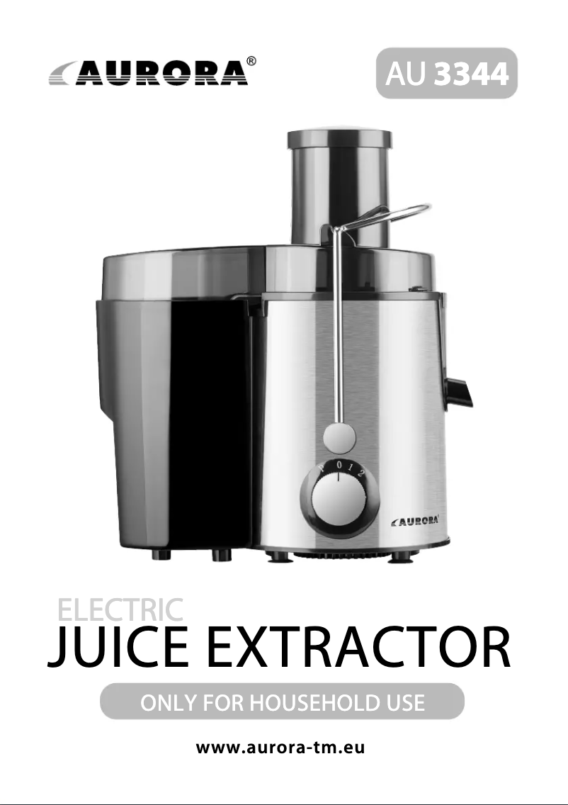 Imagen de la primera página del manual del dispositivo AU 3344