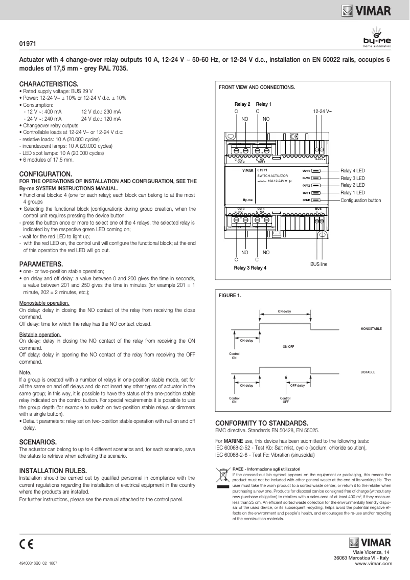 Imagen de la primera página del manual del dispositivo 01971