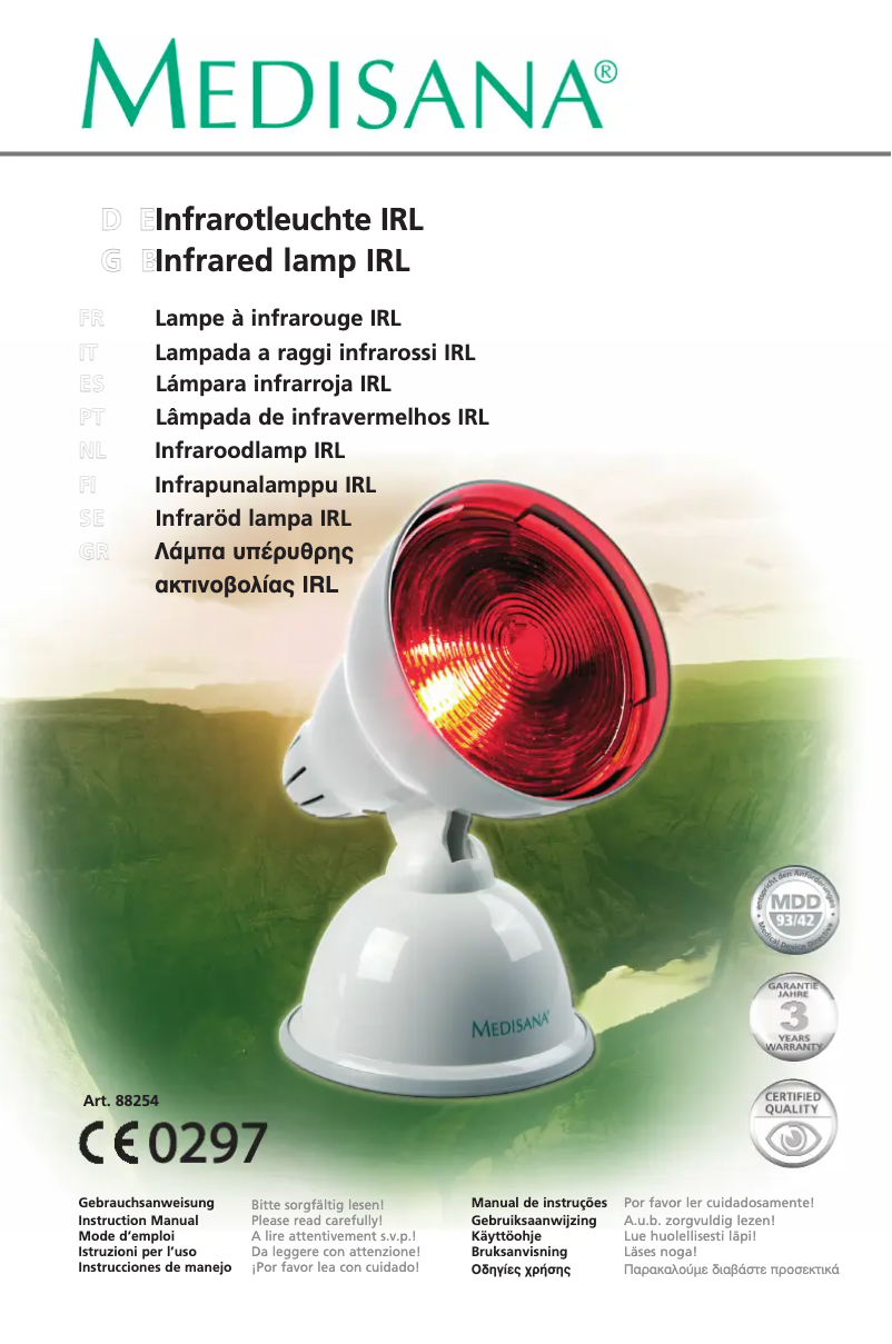 Página nº 1 - Manual de usuario Medisana 88254 IRL