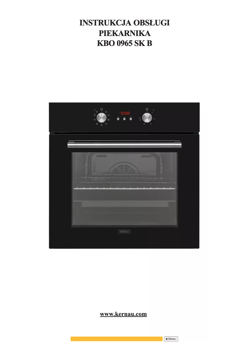 Imagen de la primera página del manual del dispositivo KBO 0965 SK B