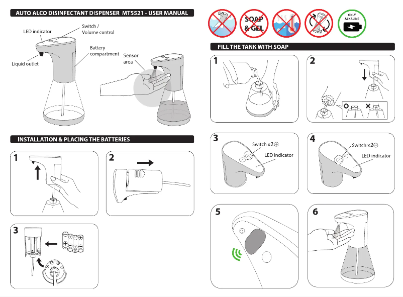 Página 1 del manual Manual de usuario Media-Tech MT5521