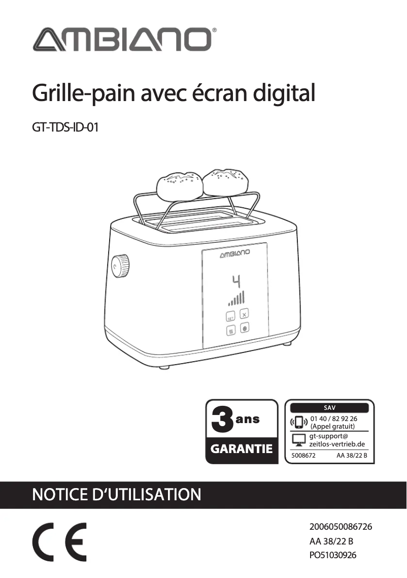 Página 1 del manual Manual de usuario Ambiano GT-TDS-ID-01