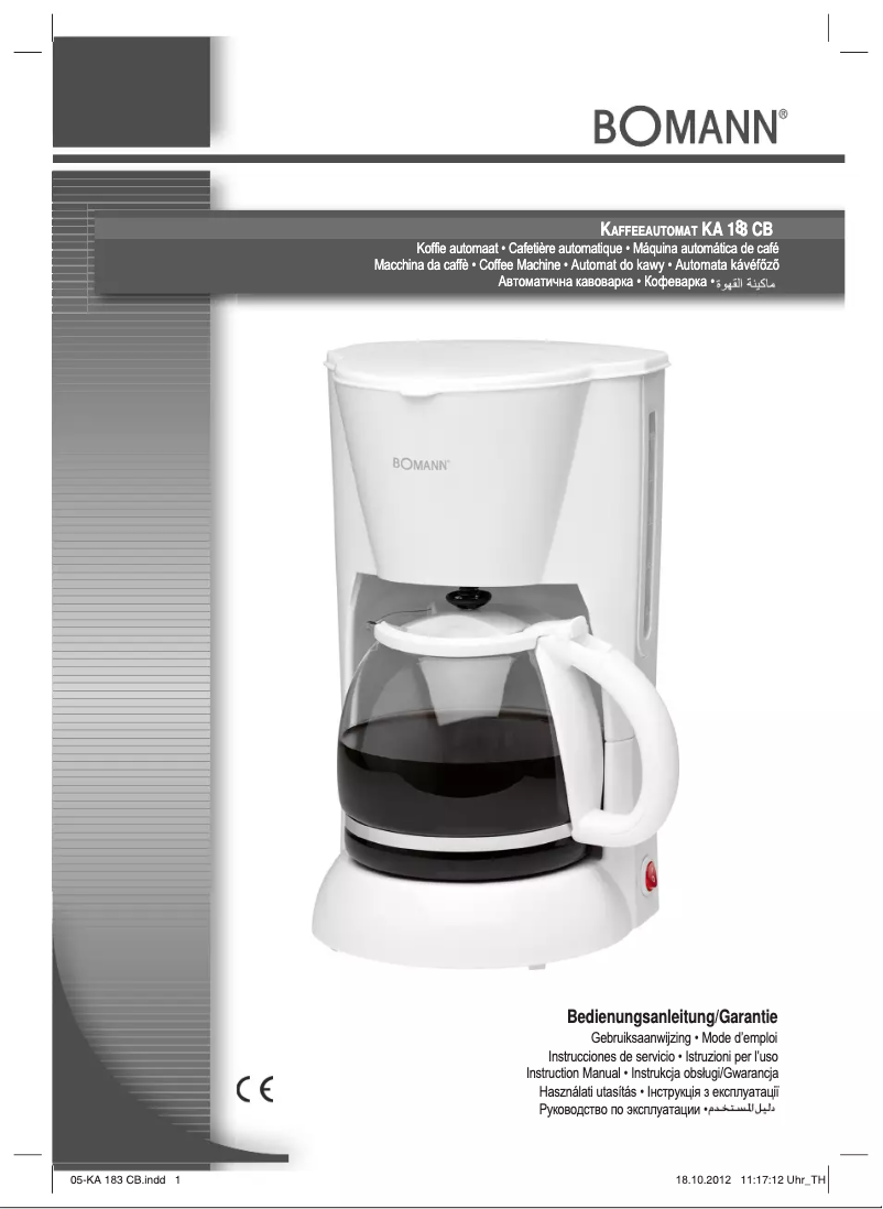 Página 1 del manual Manual de usuario Bomann KA 183 CB