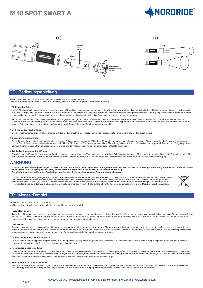Imagen de la primera página del manual del dispositivo 5110 Spor Smart A