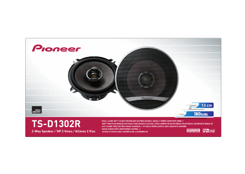 Página 1 del manual Manual de usuario Pioneer TS-D1302R