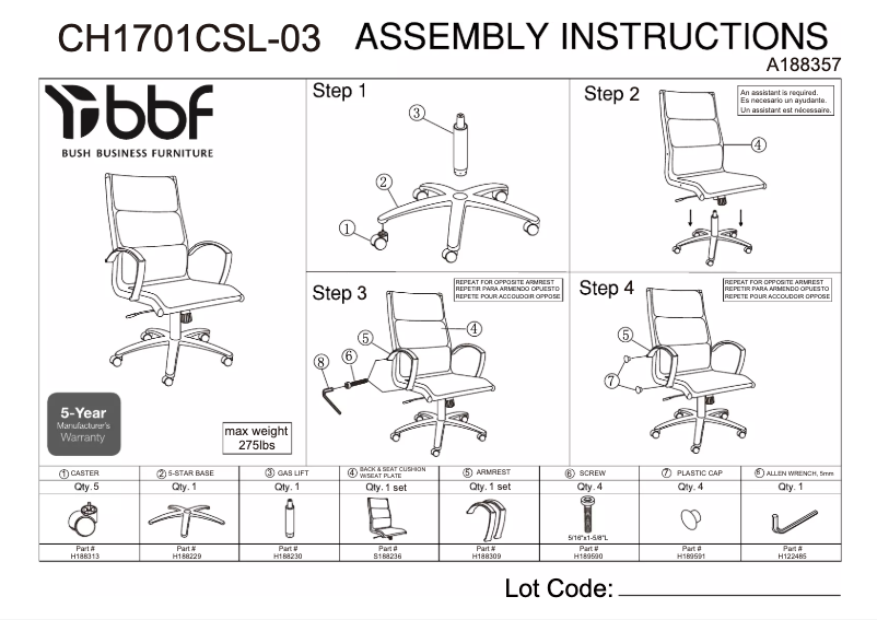 Página 1 del manual Manual de usuario Bush CH1701CSL-03