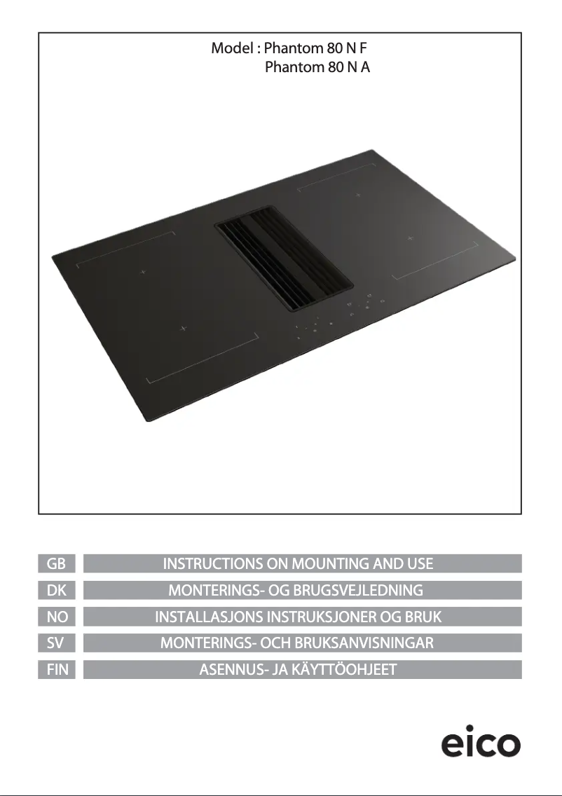 Imagen de la primera página del manual del dispositivo Phantom 80 N F