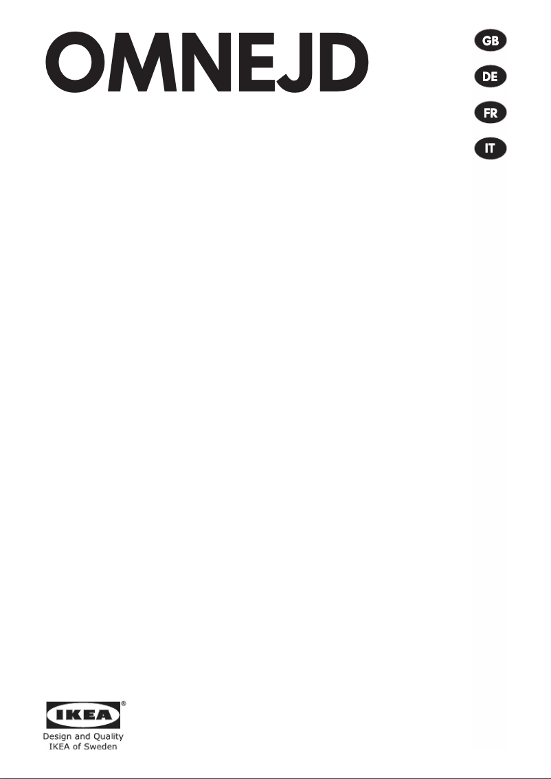Página 1 del manual Manual de instrucciones Ikea OMNEJD