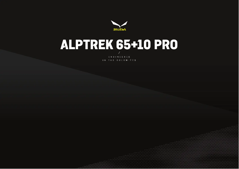 Imagen de la primera página del manual del dispositivo Alptrek 65+10 o