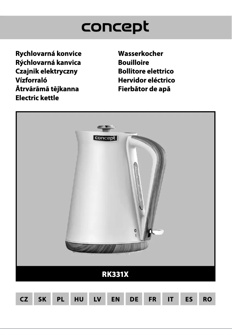 Imagen de la primera página del manual del dispositivo RK3313