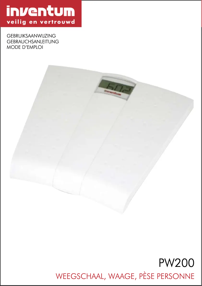 Imagen de la primera página del manual del dispositivo PW200