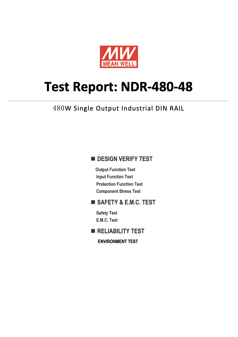 Imagen de la primera página del manual del dispositivo NDR-480-48