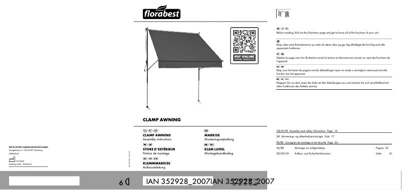 Imagen de la primera página del manual del dispositivo IAN 332809