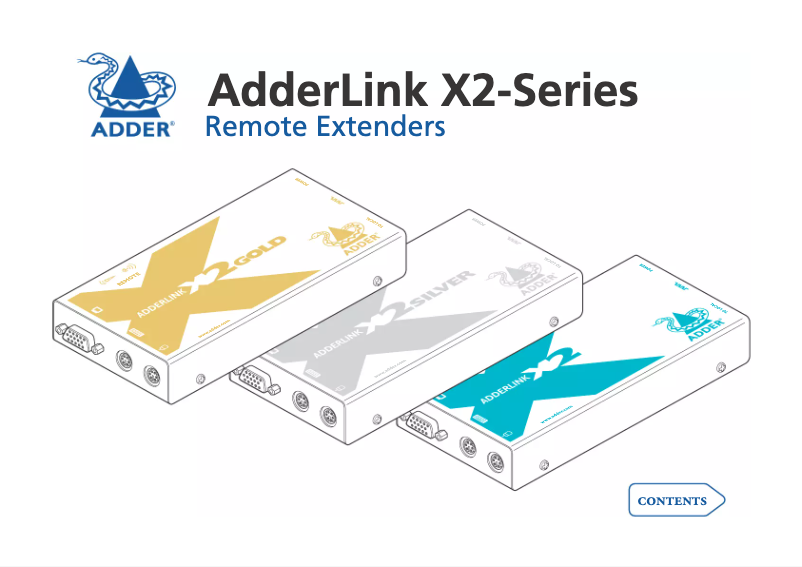 Página nº 1 - Manual de usuario Adder X2-Silver