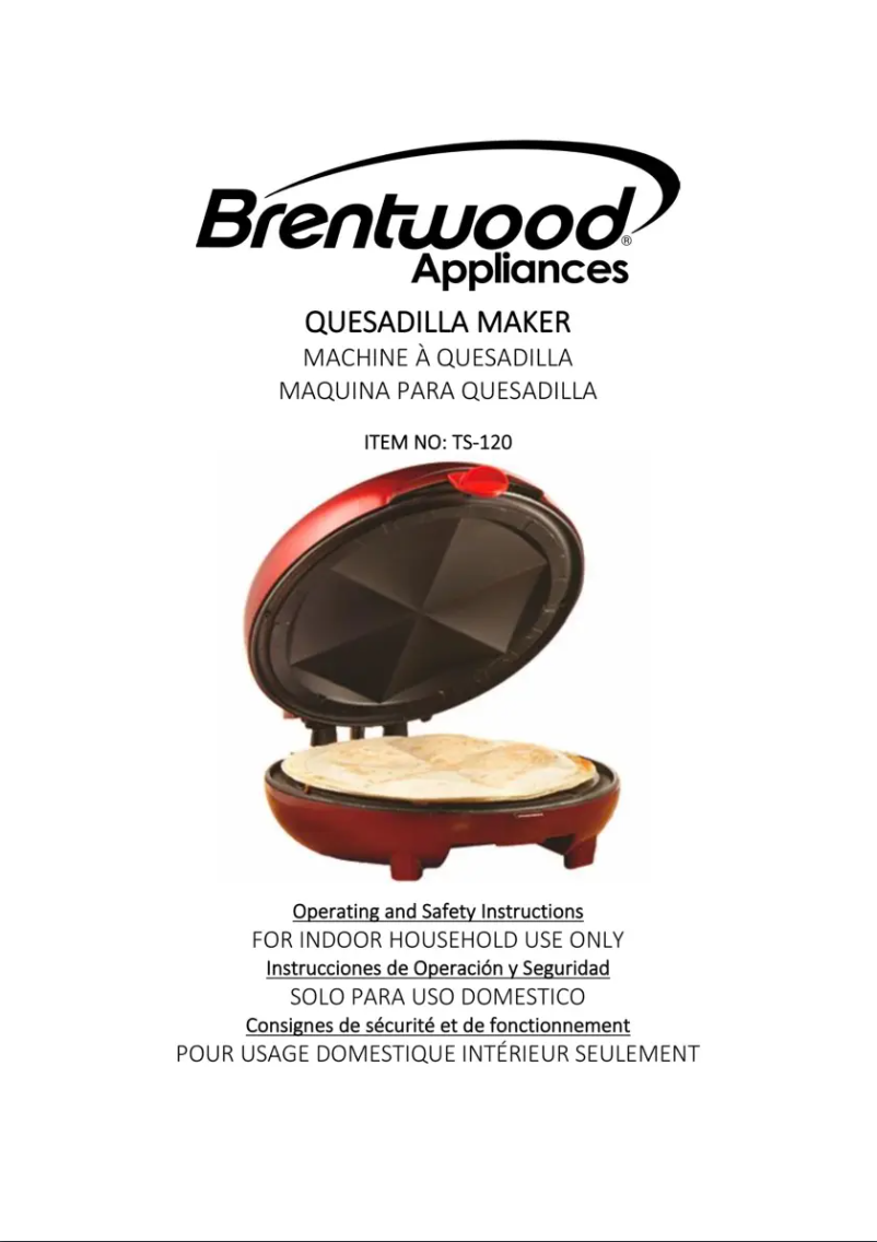 Imagen de la primera página del manual del dispositivo TS-120