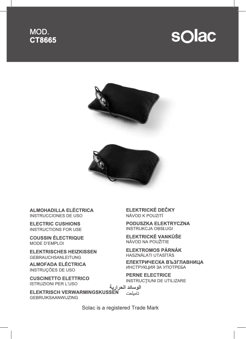 Imagen de la primera página del manual del dispositivo CT8665