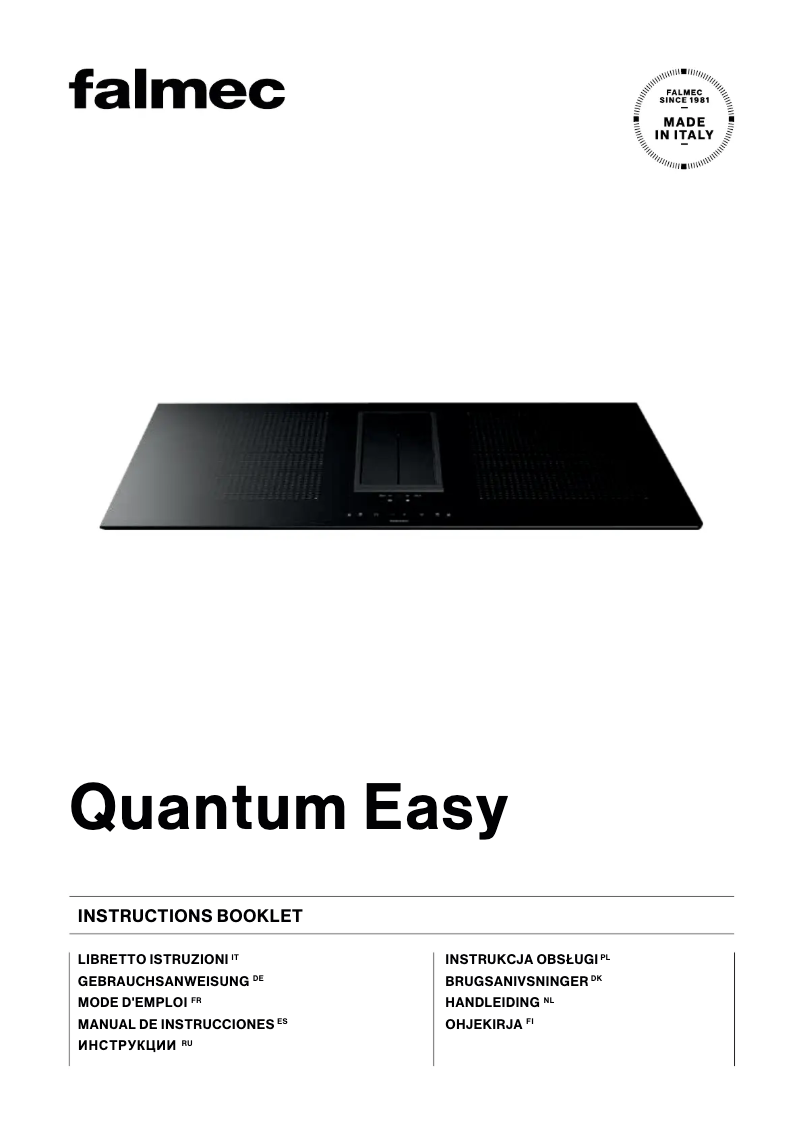 Imagen de la primera página del manual del dispositivo Quantum Easy
