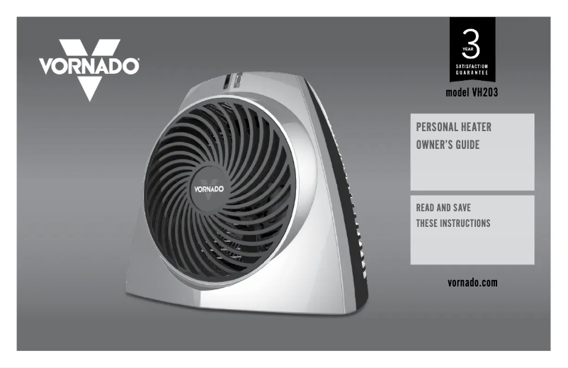 Imagen de la primera página del manual del dispositivo VH203