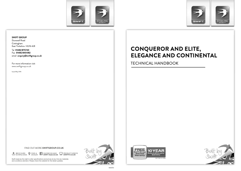 Página nº 1 - Manual de usuario Swift Continental (2016)