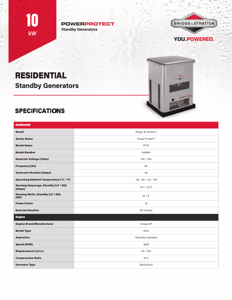 Imagen de la primera página del manual del dispositivo Power Protect 10kW